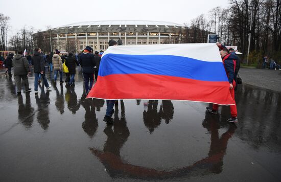 Football friendly Russia vs. Argentina