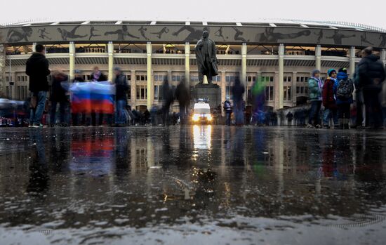 Football friendly Russia vs. Argentina