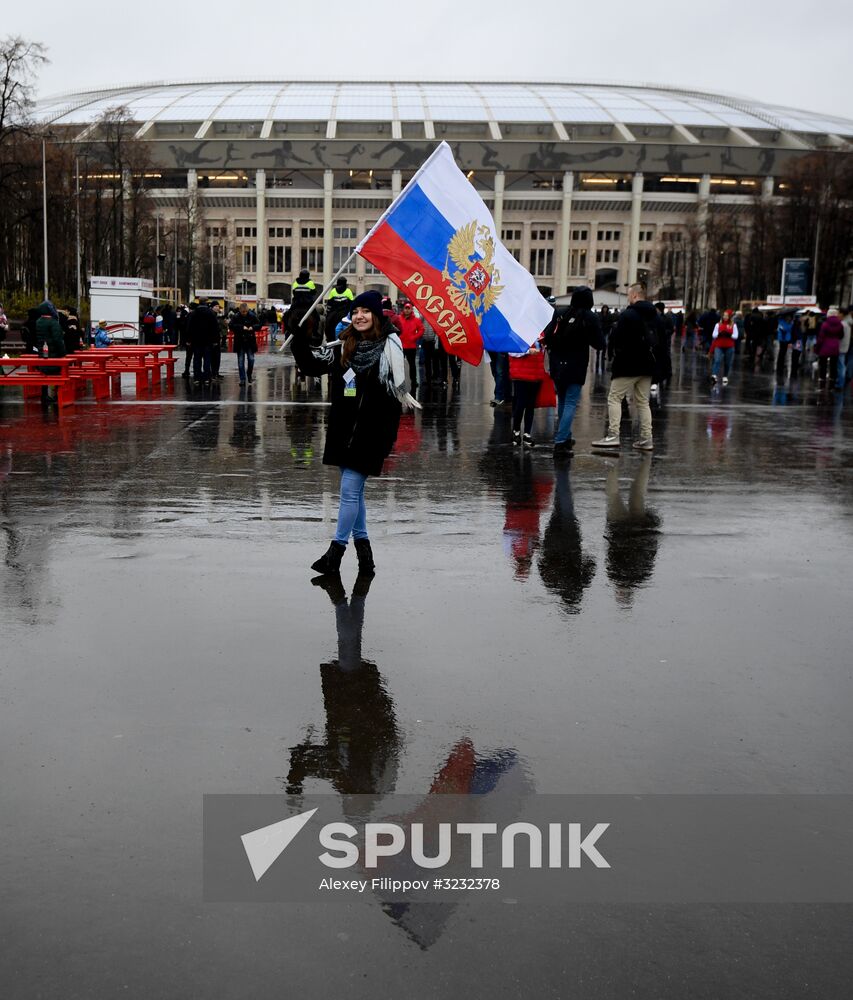 Football friendly Russia vs. Argentina