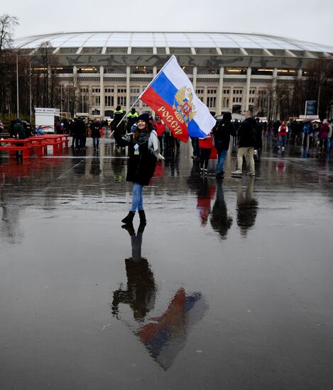 Football friendly Russia vs. Argentina