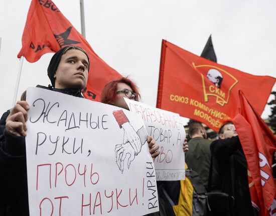 Rally For Education and Science in St. Petersburg