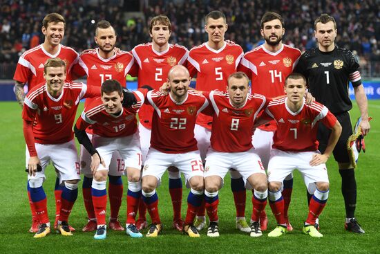 Football friendly Russia vs. Argentina