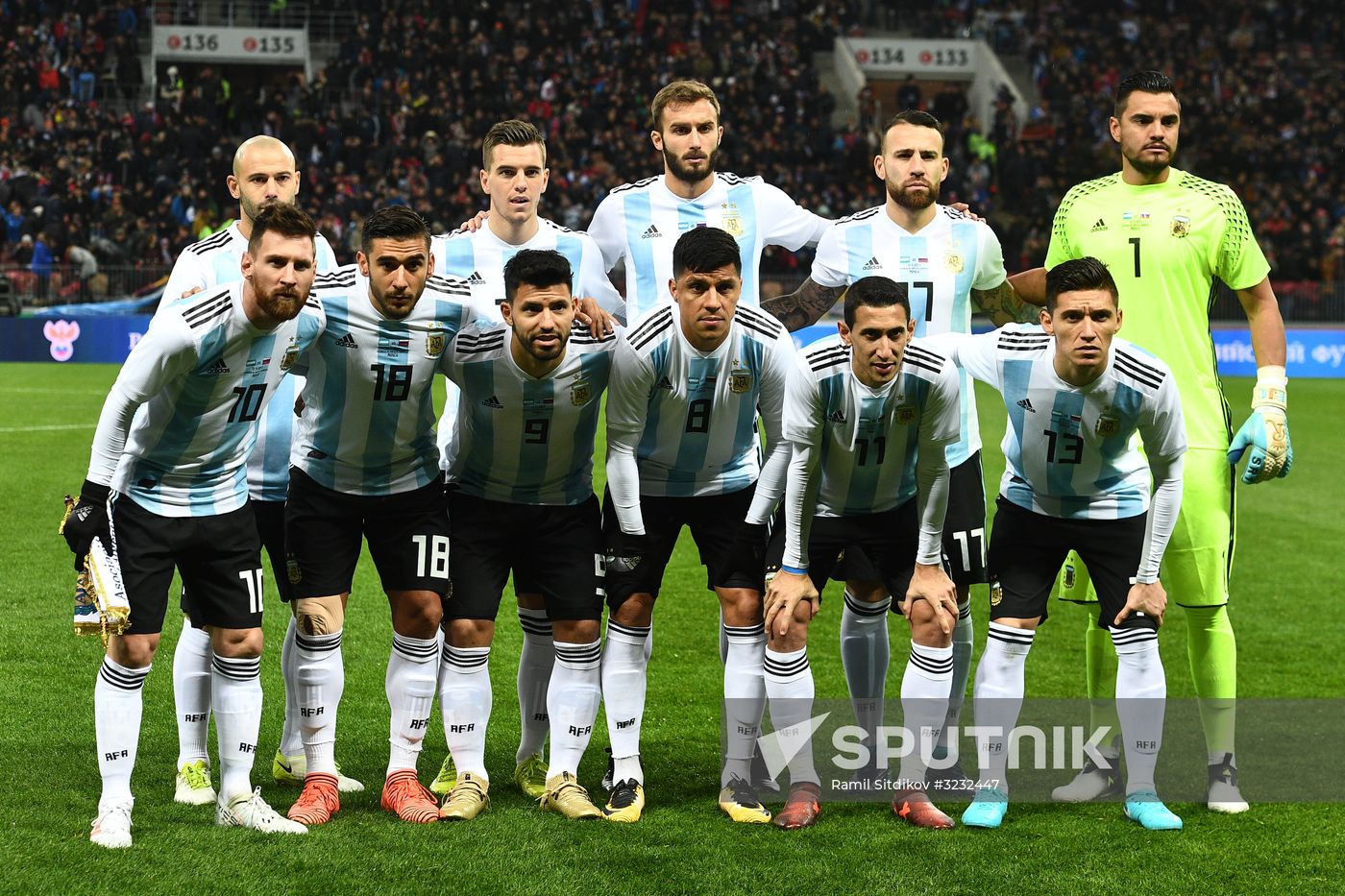 Football friendly Russia vs. Argentina
