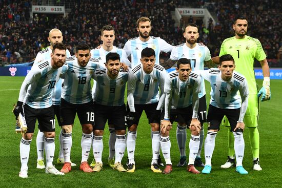 Football friendly Russia vs. Argentina