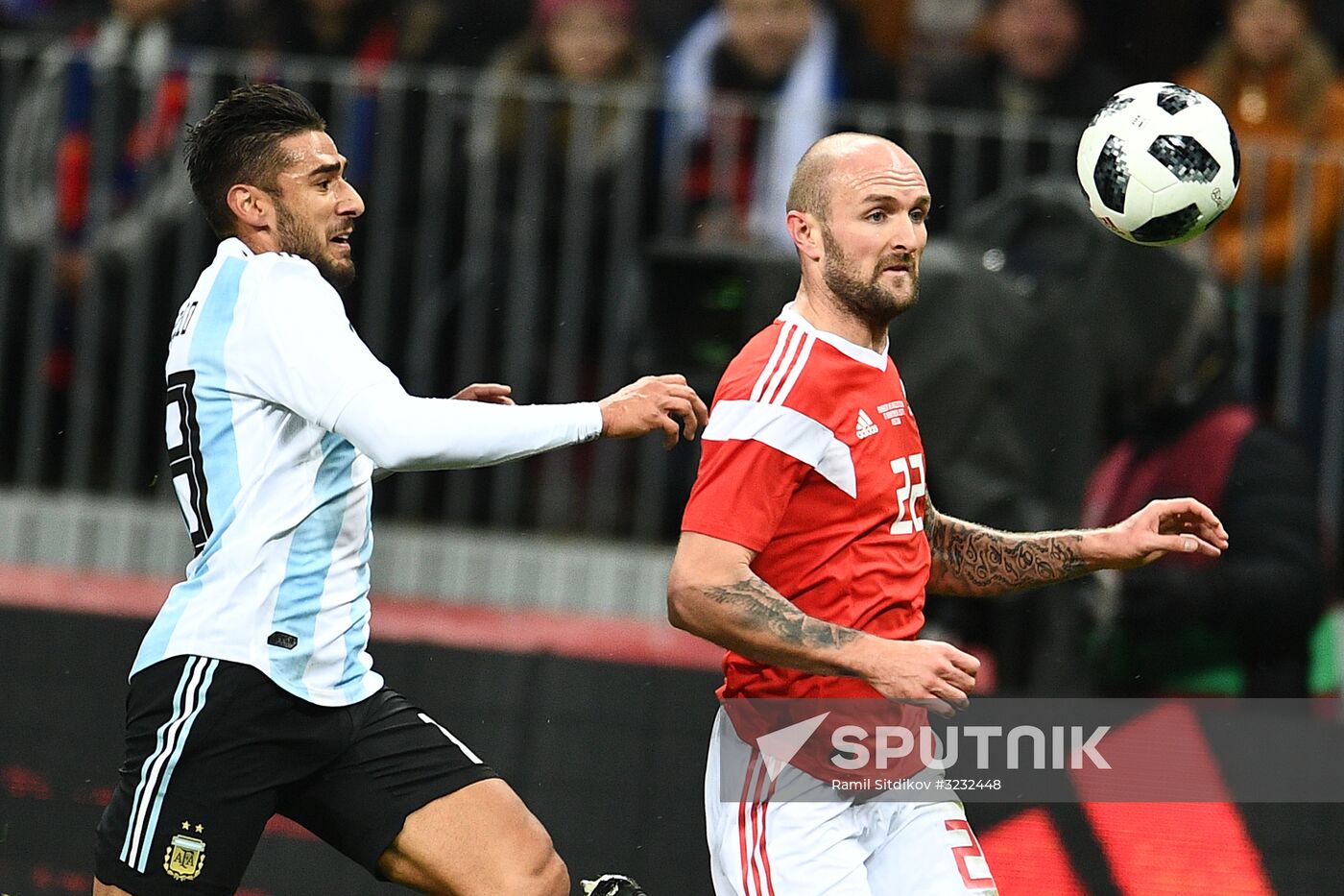 Football friendly Russia vs. Argentina