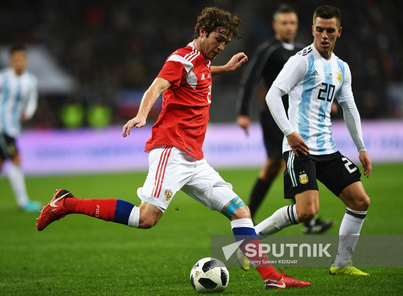 Football friendly Russia vs. Argentina