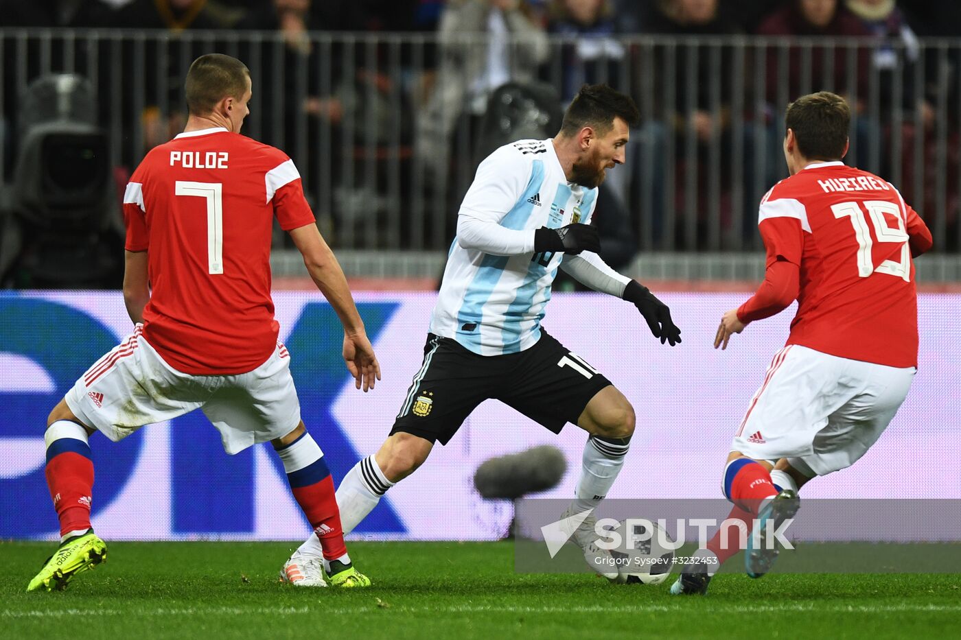 Football friendly Russia vs. Argentina