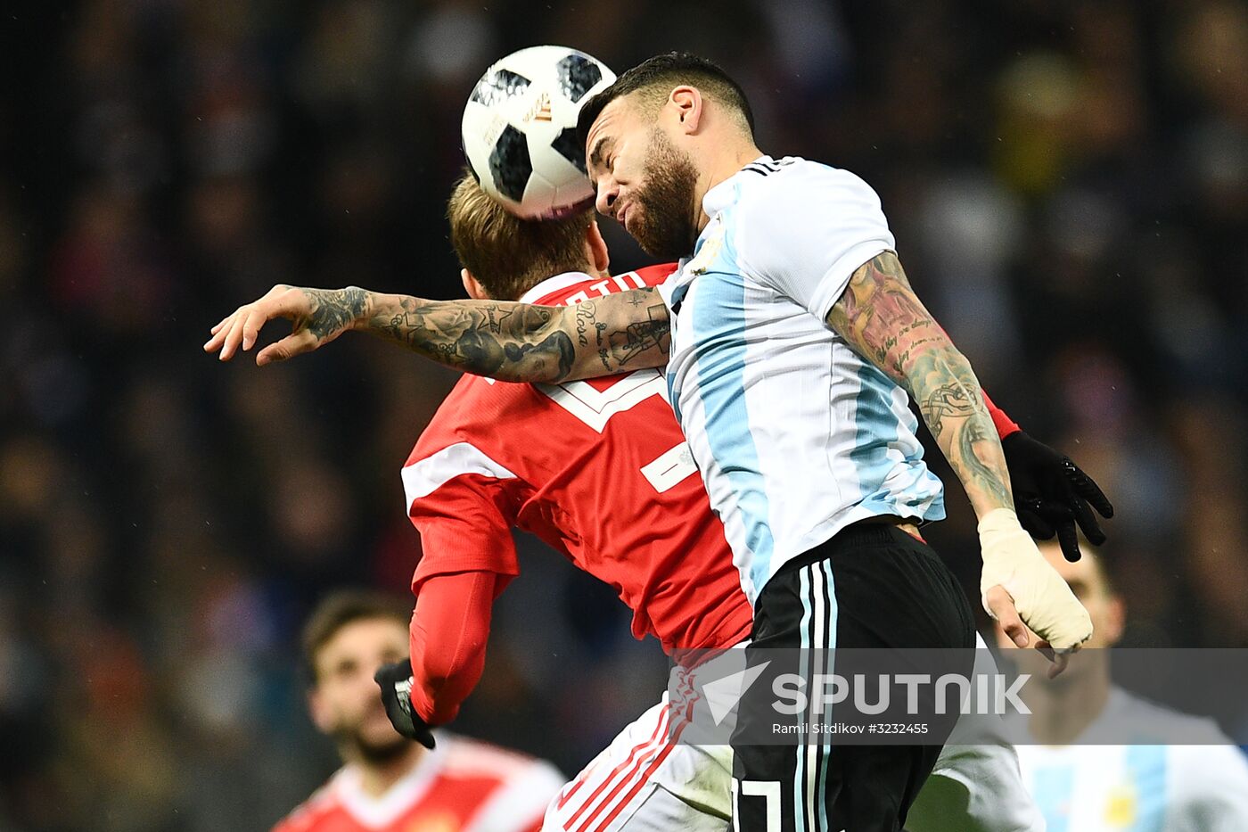 Football friendly Russia vs. Argentina