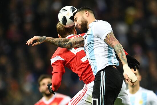 Football friendly Russia vs. Argentina