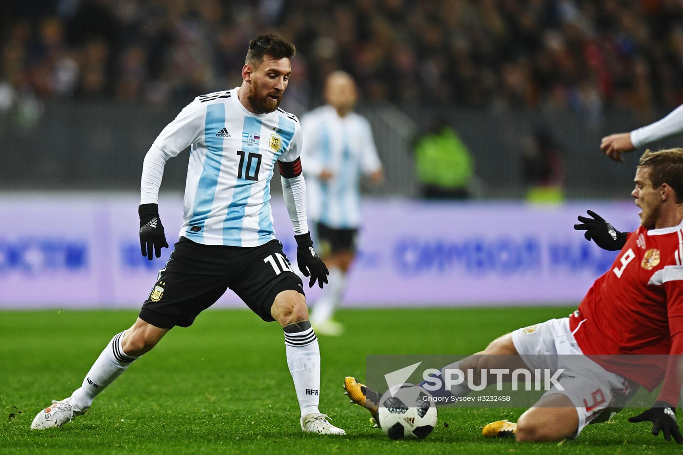 Football friendly Russia vs. Argentina