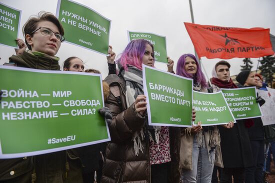 Rally For Education and Science in St. Petersburg