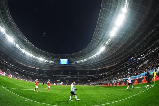 Football friendly Russia vs. Argentina