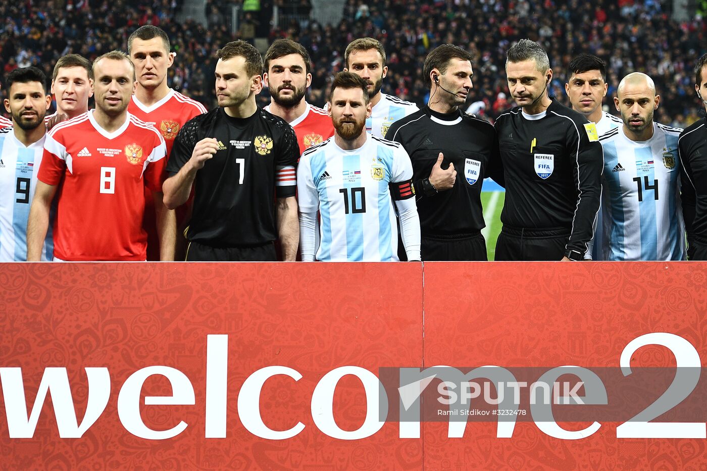 Football friendly Russia vs. Argentina