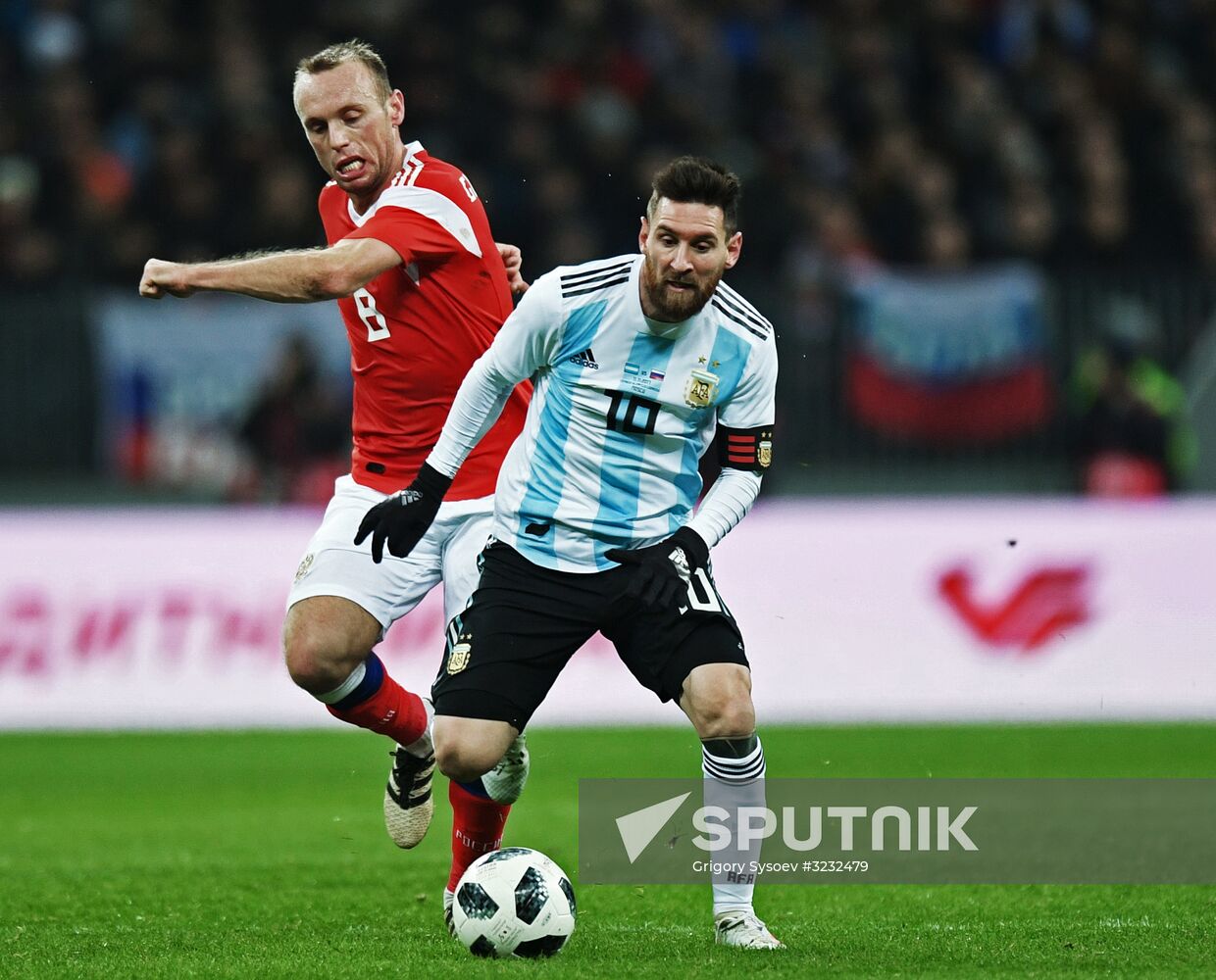 Football friendly Russia vs. Argentina
