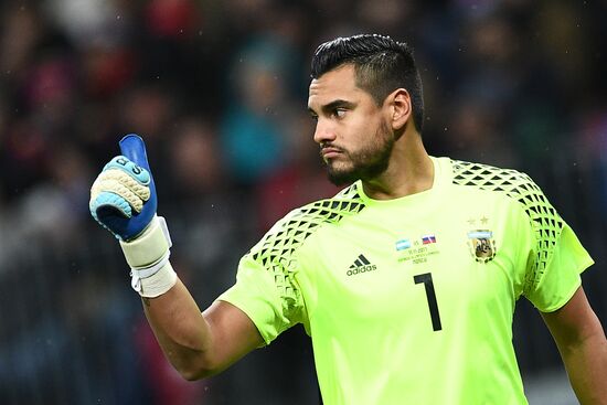 Football friendly Russia vs. Argentina