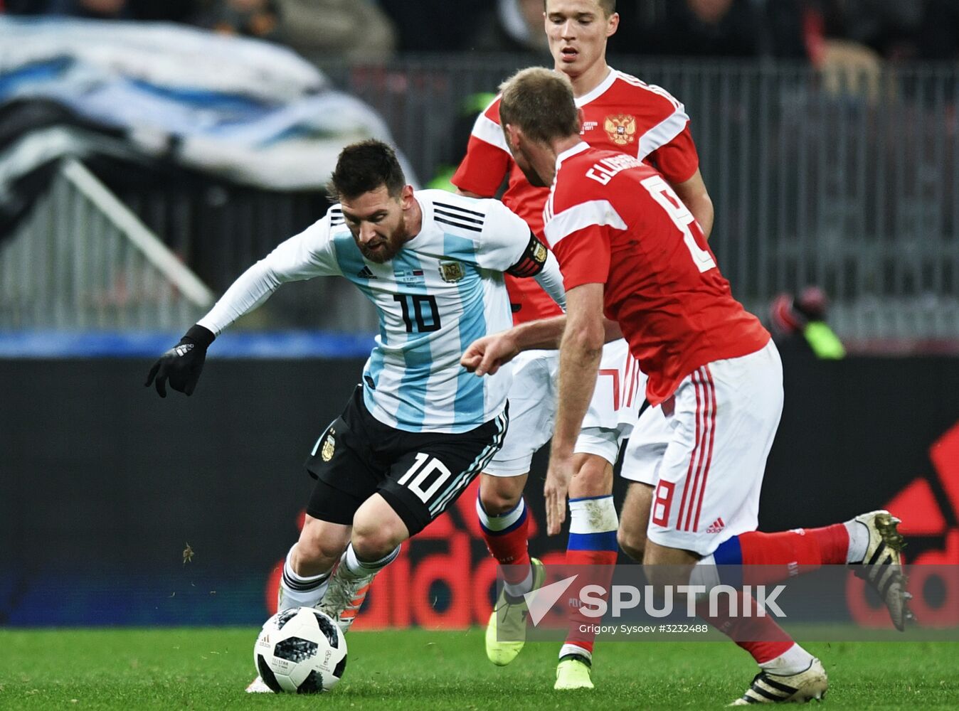 Football friendly Russia vs. Argentina