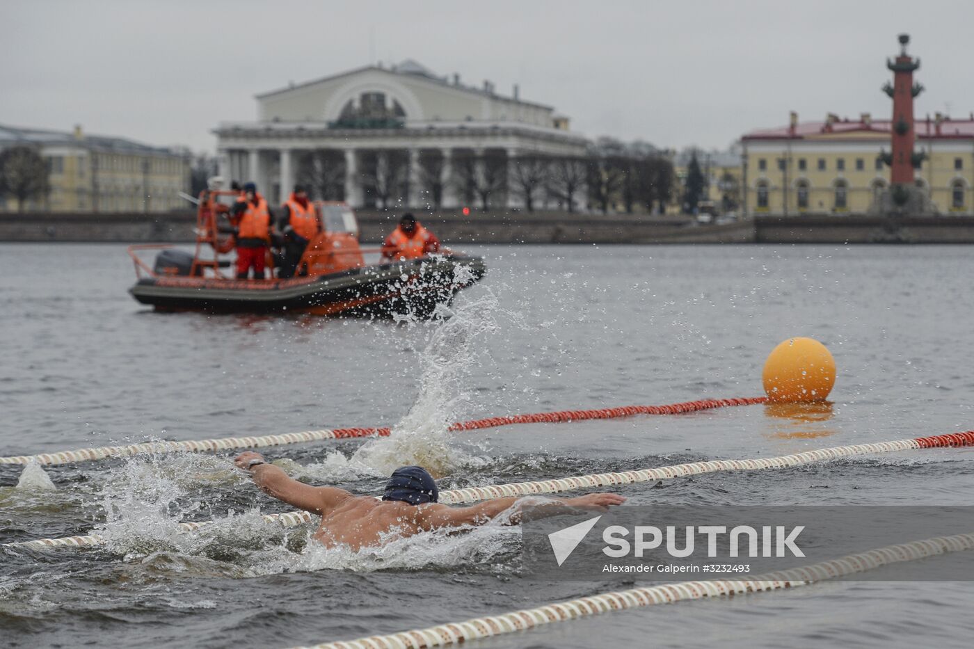 Ledostav winter swimming festival in St. Petersburg