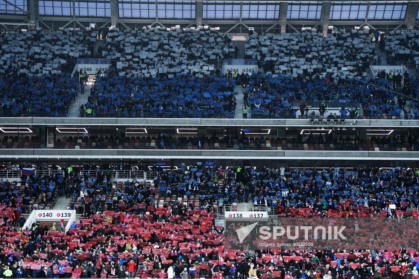 Football friendly Russia vs. Argentina