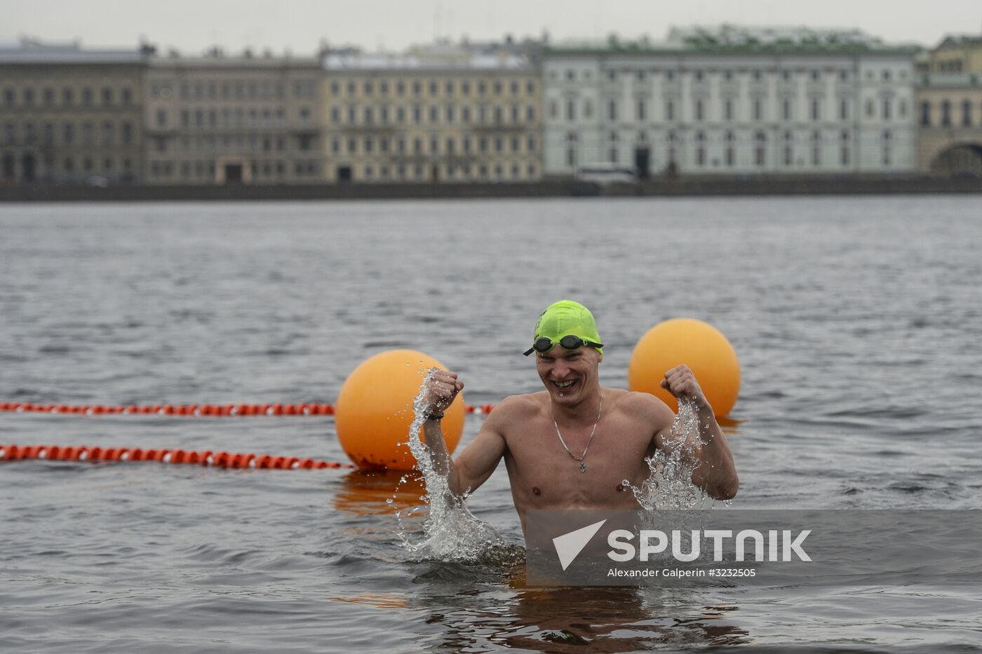 Ledostav winter swimming festival in St. Petersburg