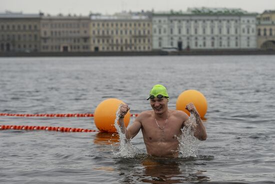 Ledostav winter swimming festival in St. Petersburg