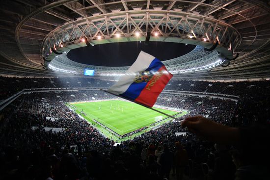 Football friendly Russia vs. Argentina
