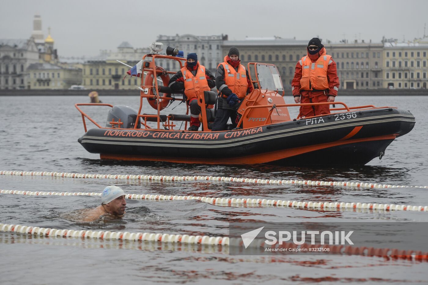 Ledostav winter swimming festival in St. Petersburg