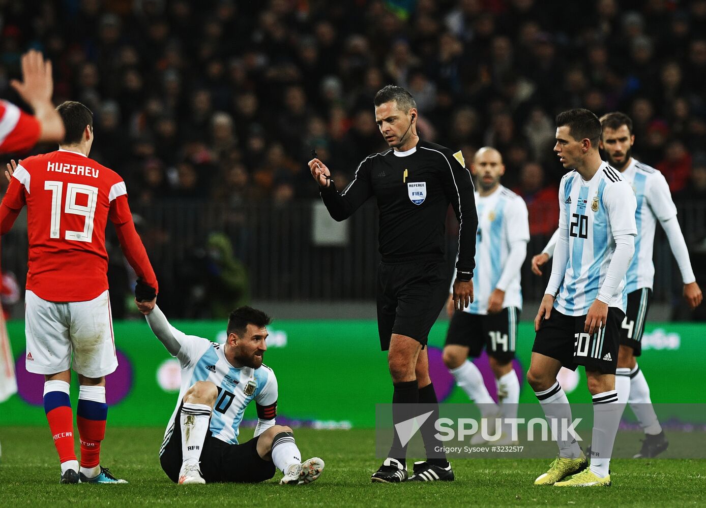 Football friendly Russia vs. Argentina