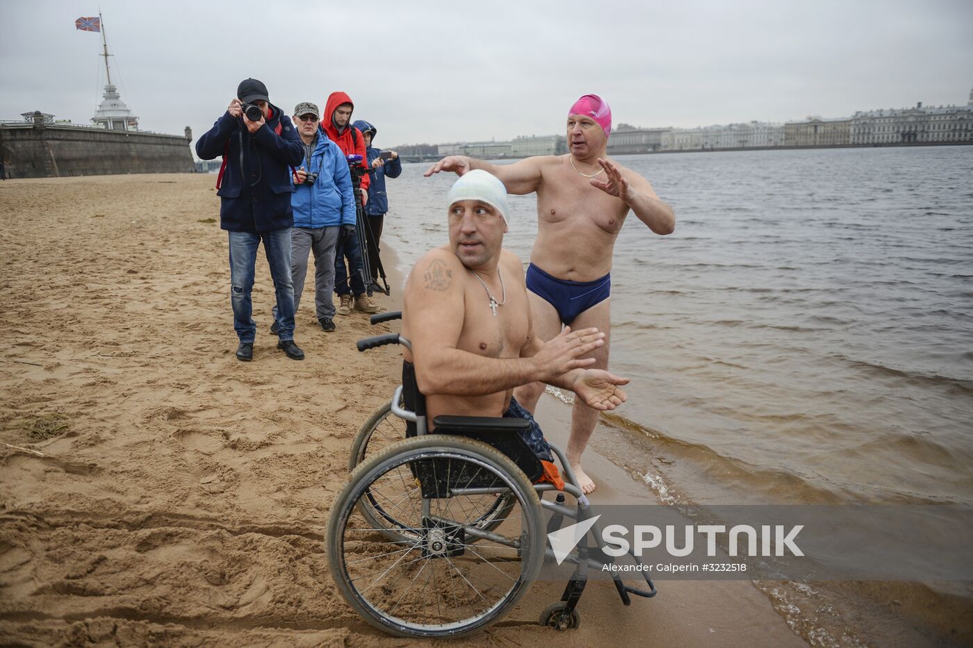Ledostav winter swimming festival in St. Petersburg