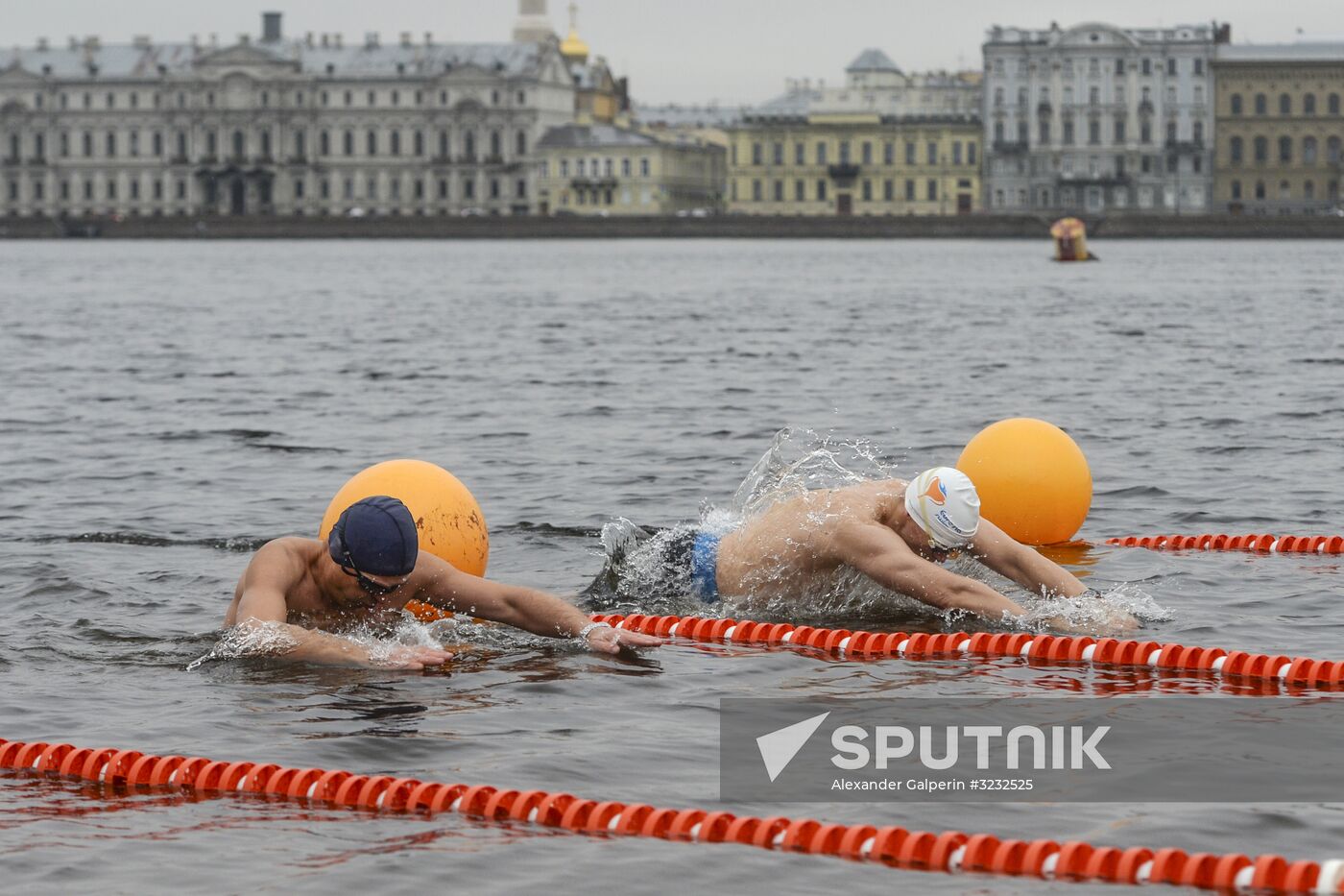 Ledostav winter swimming festival in St. Petersburg