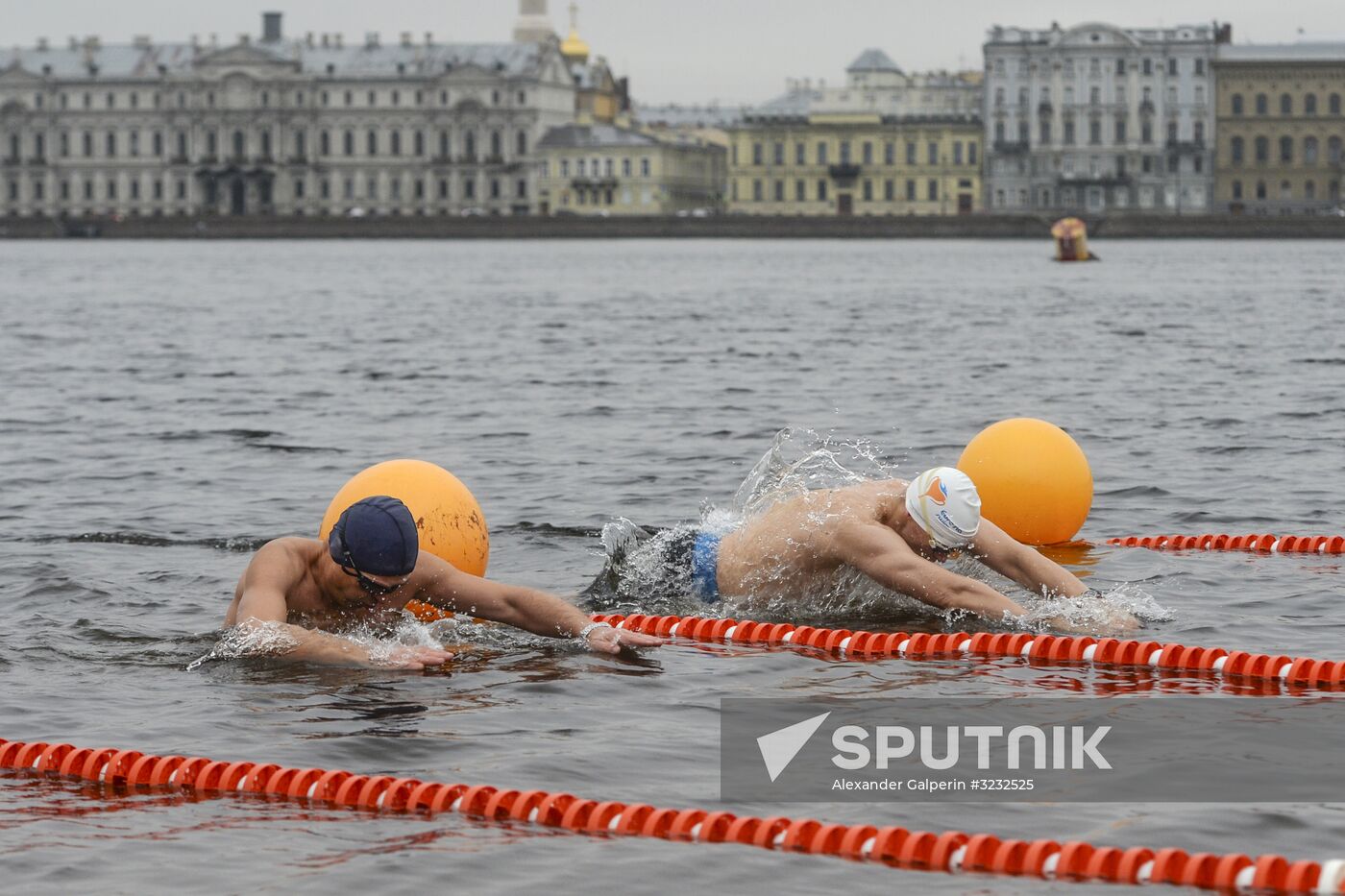 Ledostav winter swimming festival in St. Petersburg