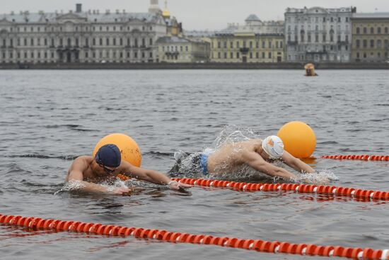 Ledostav winter swimming festival in St. Petersburg