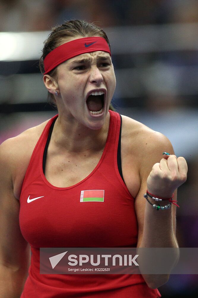 Tennis. Fed Cup final Belarus vs. USA. Day one