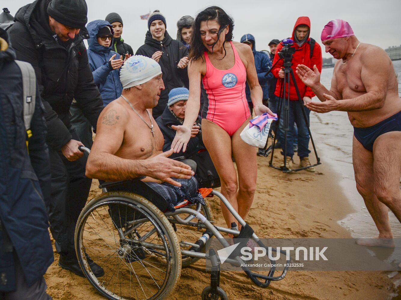 Ledostav winter swimming festival in St. Petersburg