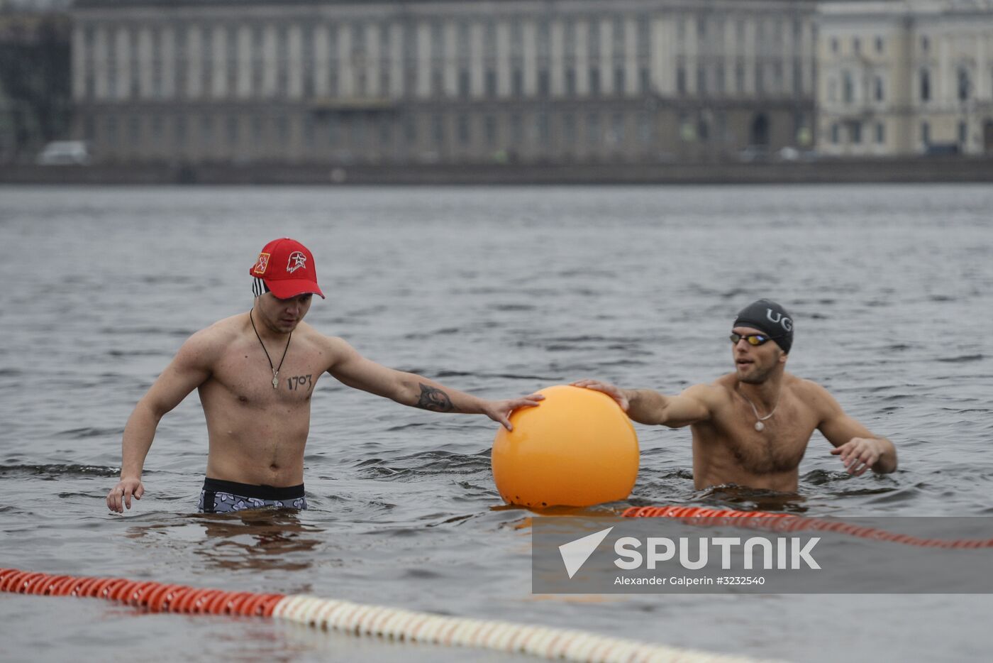 Ledostav winter swimming festival in St. Petersburg
