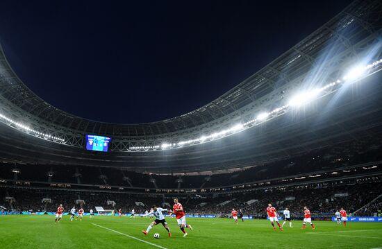 Football friendly Russia vs. Argentina