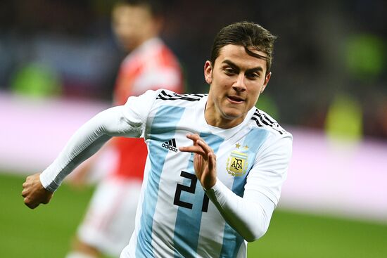 Football friendly Russia vs. Argentina