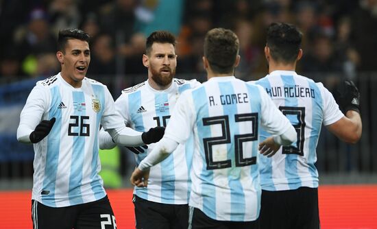 Football friendly Russia vs. Argentina