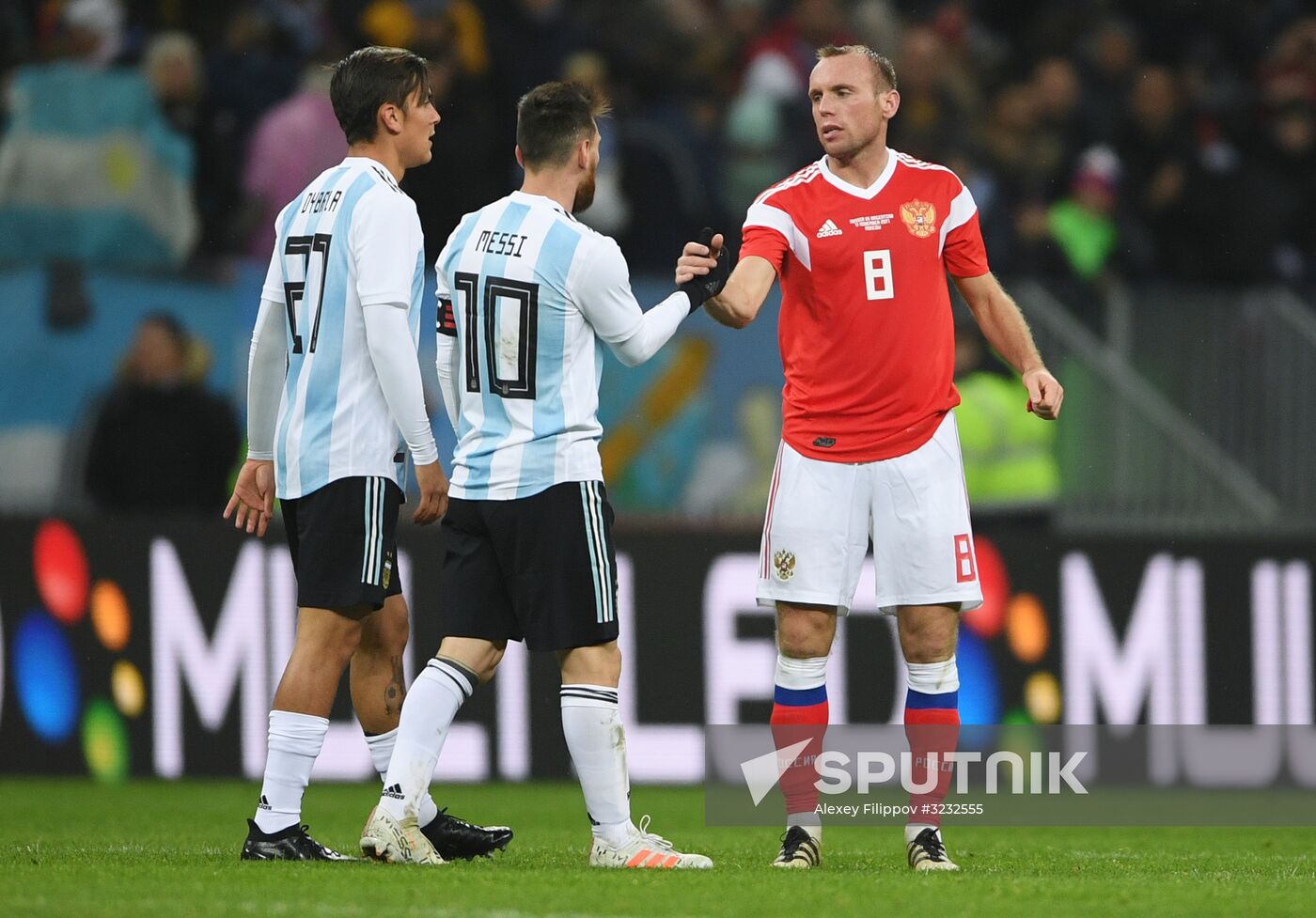 Football friendly Russia vs. Argentina