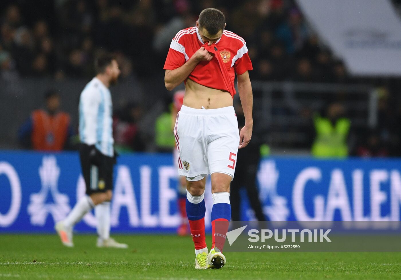 Football friendly Russia vs. Argentina
