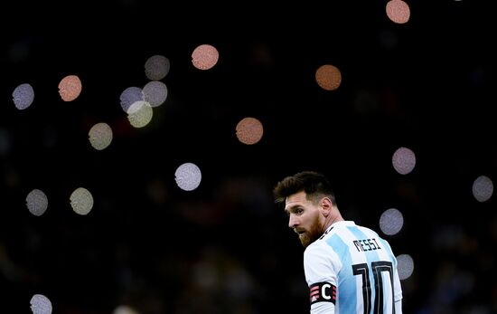 Football friendly Russia vs. Argentina