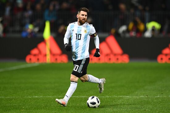 Football friendly Russia vs. Argentina