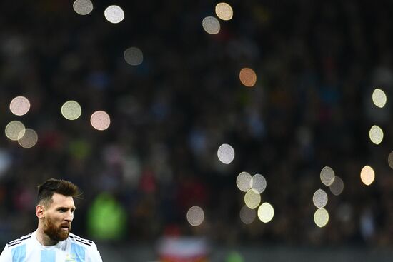 Football friendly Russia vs. Argentina