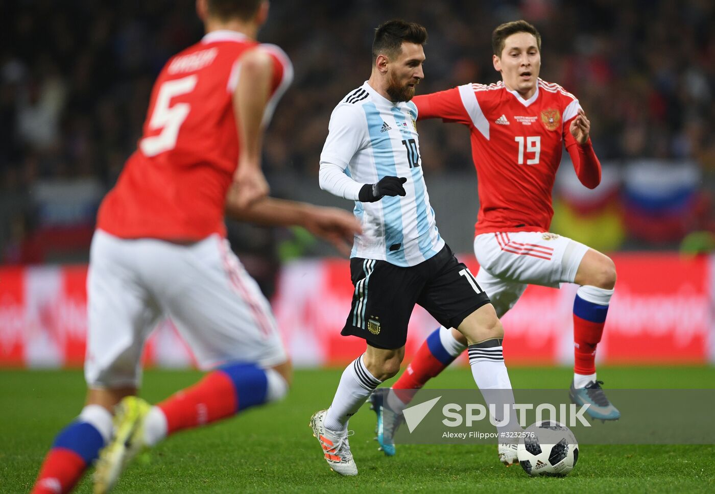 Football friendly Russia vs. Argentina