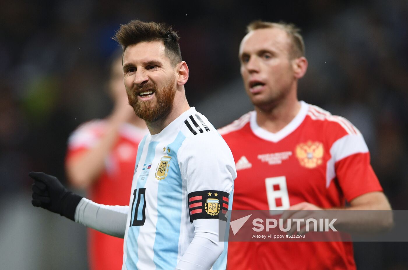 Football friendly Russia vs. Argentina