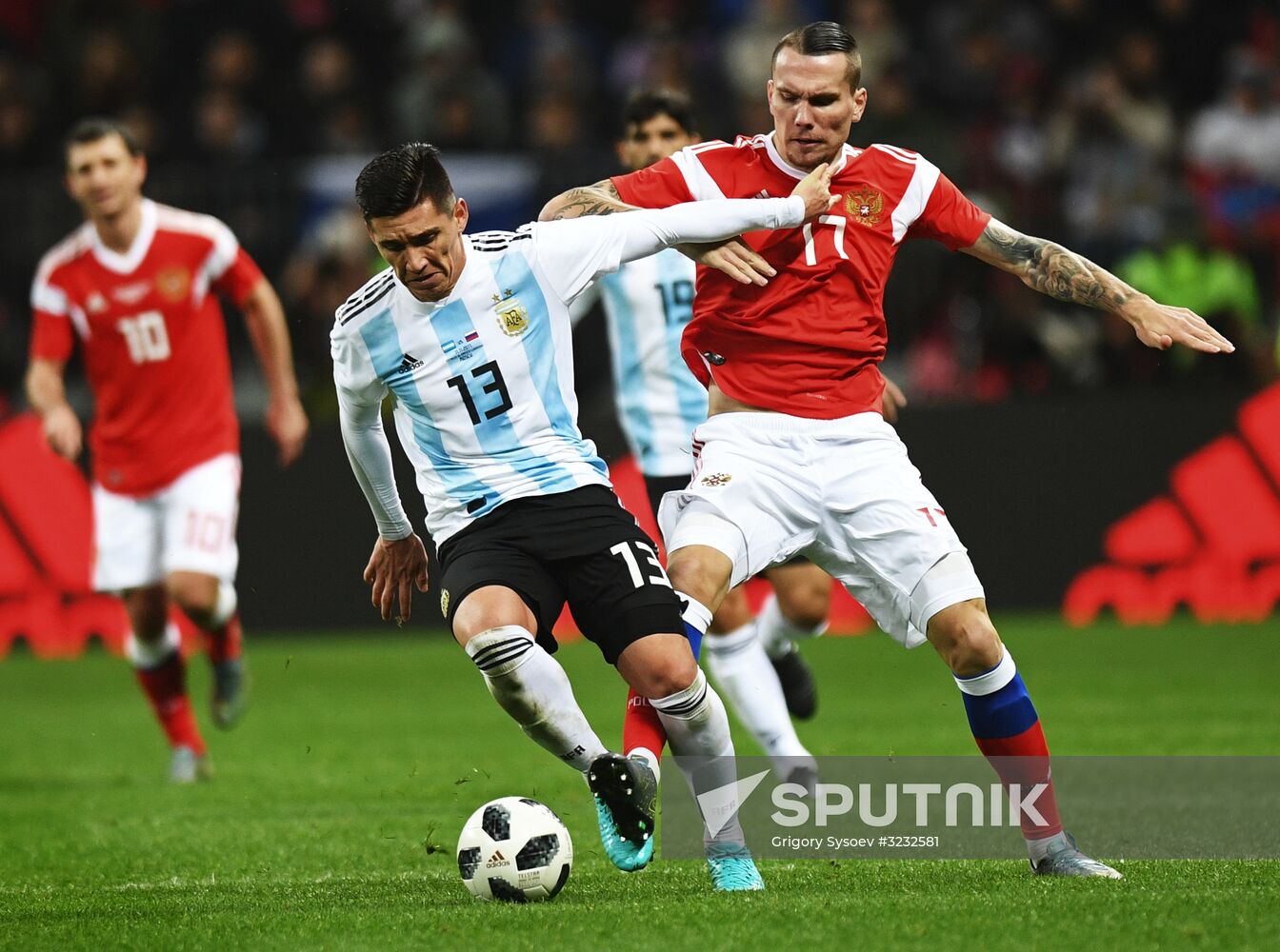 Football friendly Russia vs. Argentina