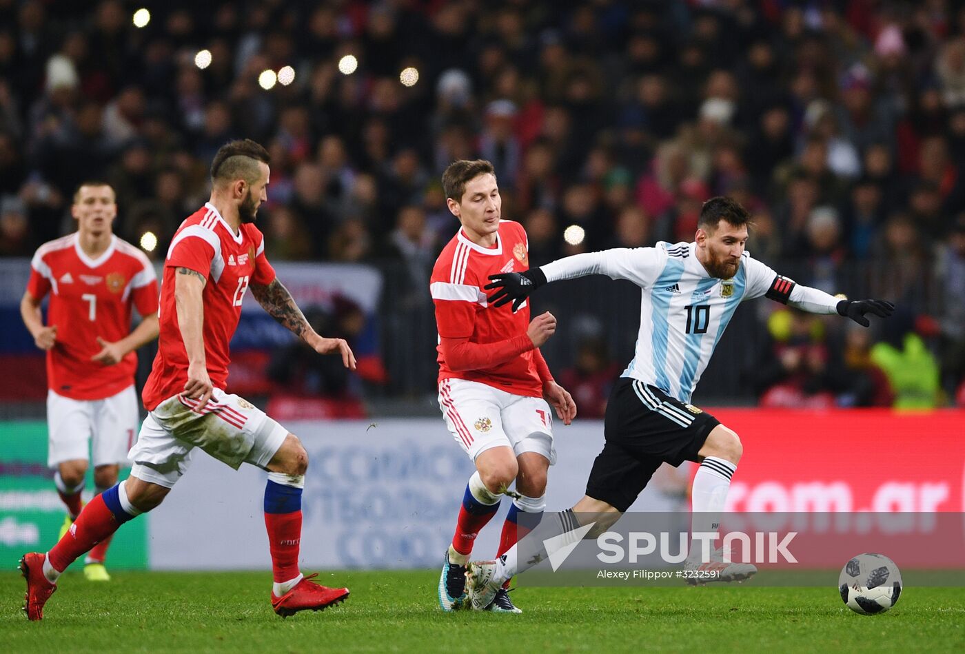 Football friendly Russia vs. Argentina