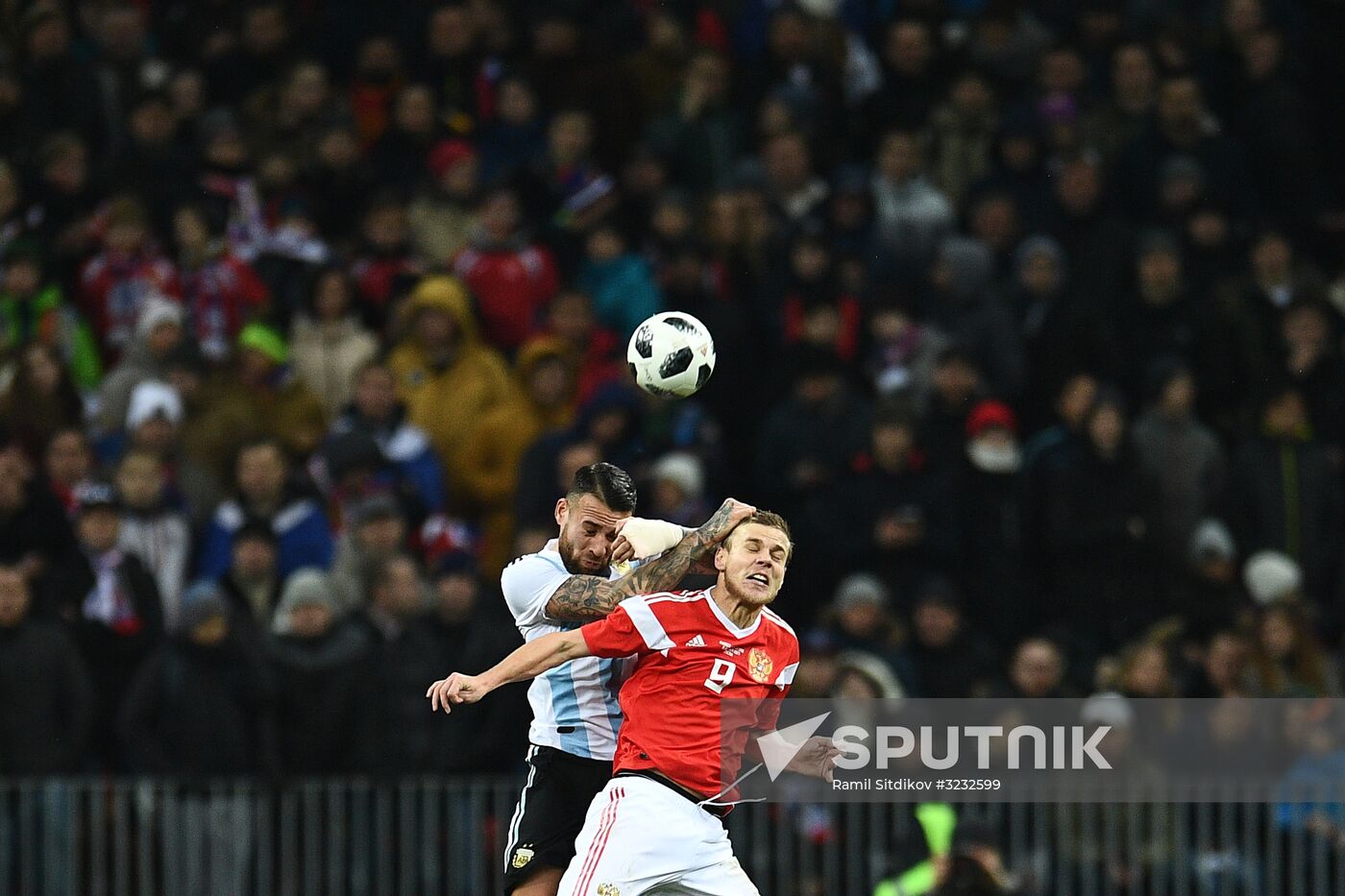 Football friendly Russia vs. Argentina