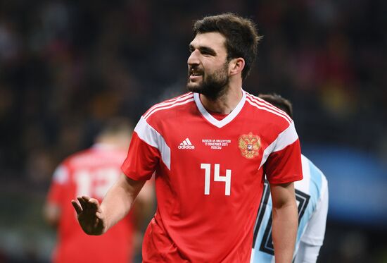 Football friendly Russia vs. Argentina