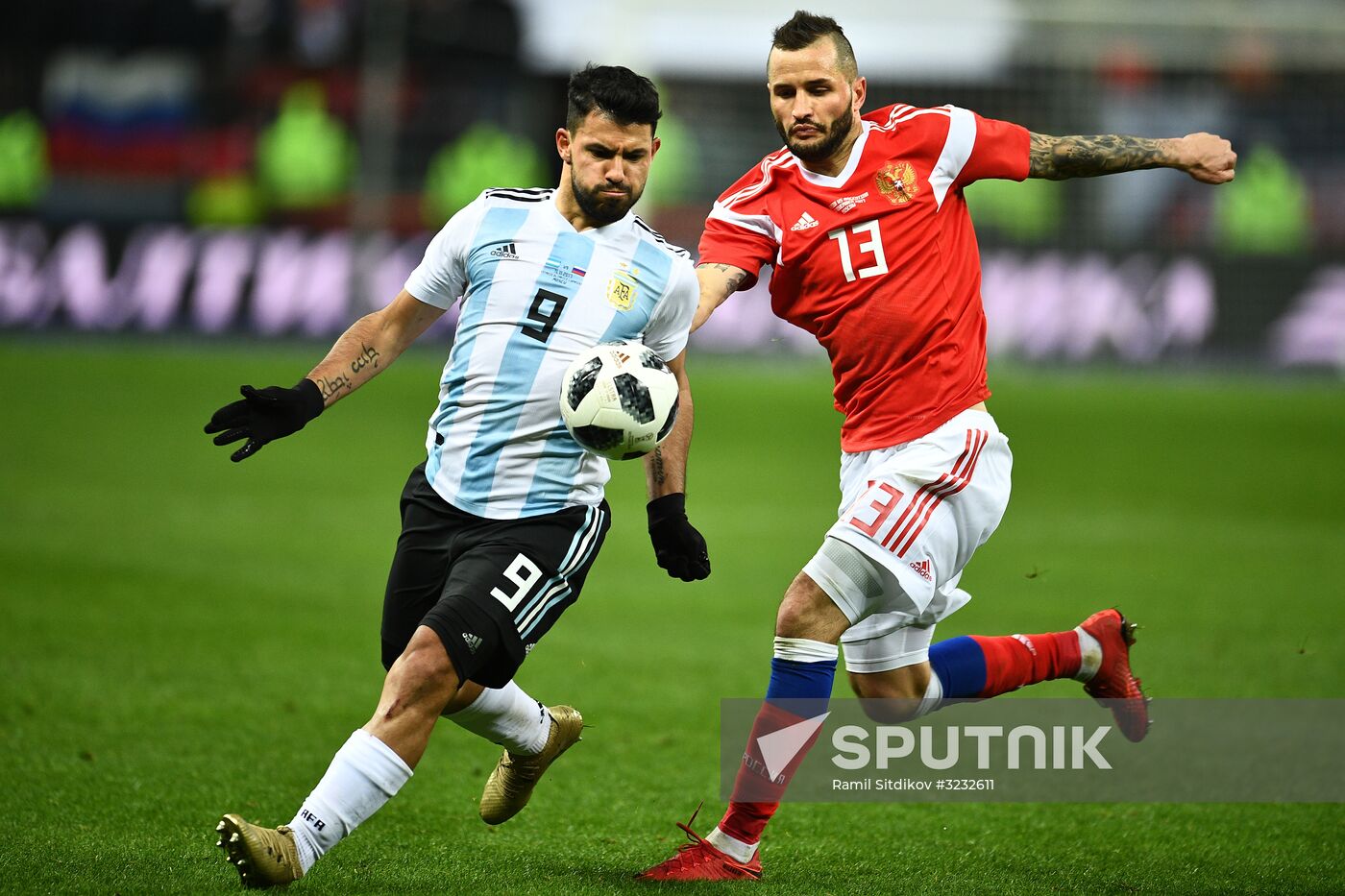 Football friendly Russia vs. Argentina