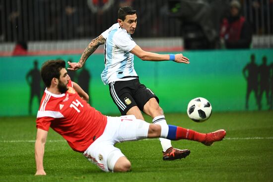 Football friendly Russia vs. Argentina